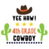 Yee Haa Cowboy 4th Grade SVG